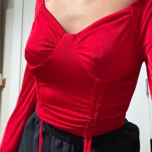 Elegant Red Women's Top